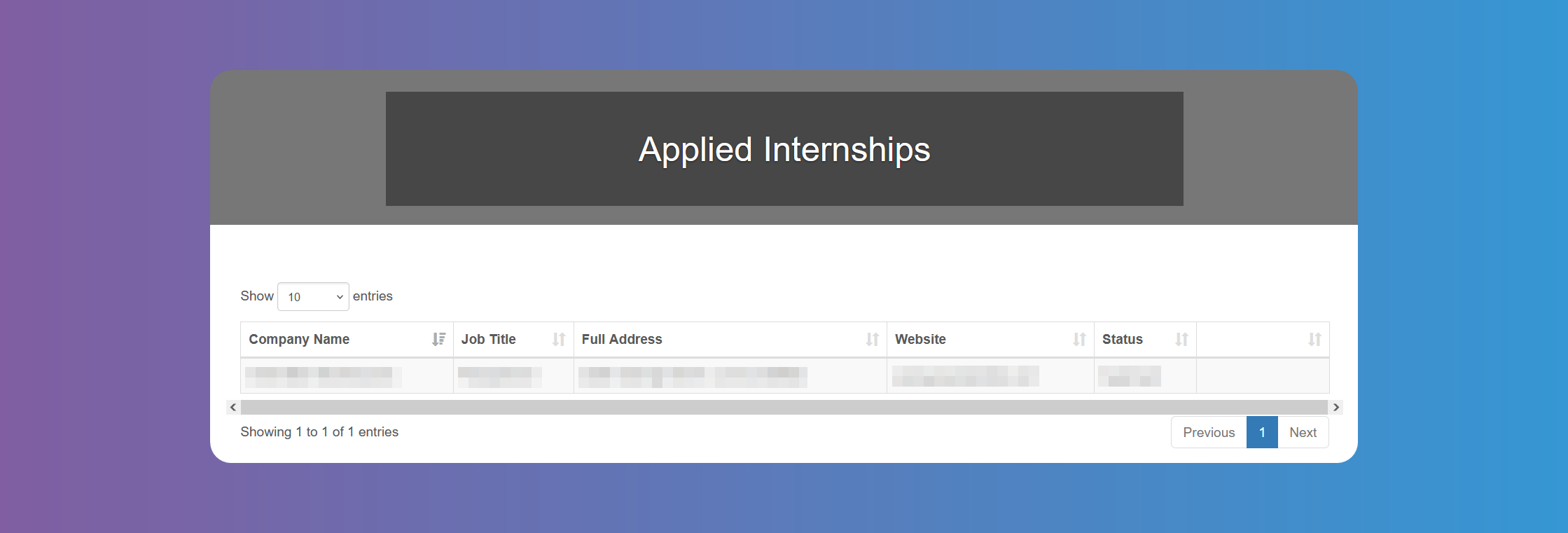 Applied Internships
