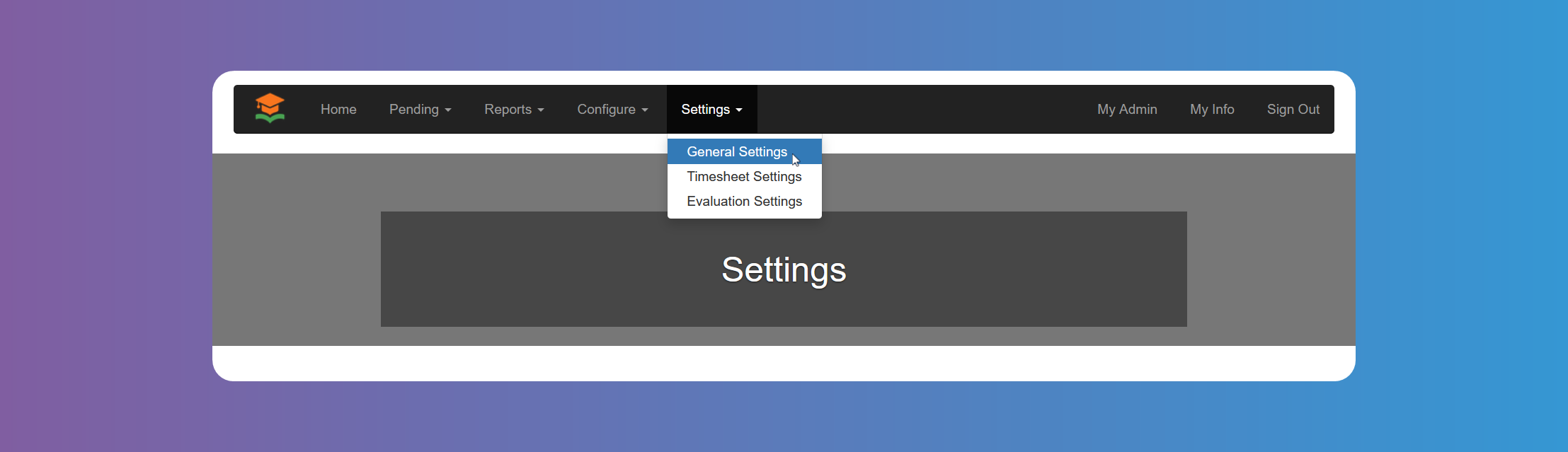 Settings General
